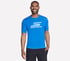 Performance Short Sleeve Tee, BLEU / ROUGE, full