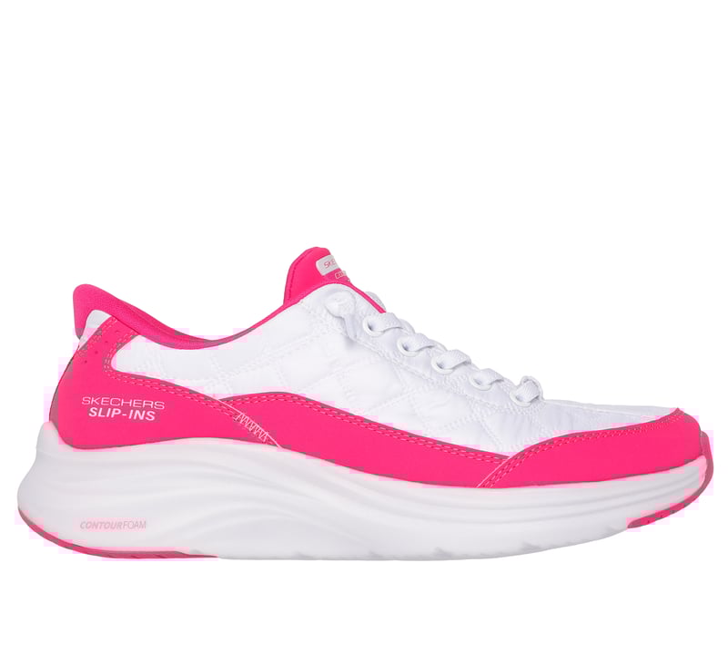 Skechers Slip-ins: Contour Foam - Cozy Fit, WHITE / HOT PINK, fullimage number 0