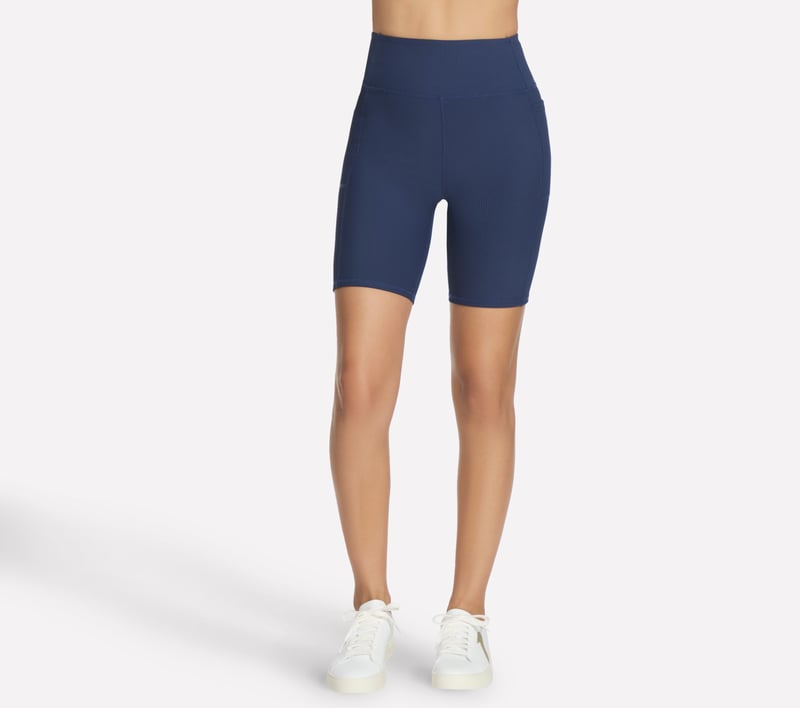 GO FLEX RIB High Waisted 8 Inch Bike Short, NAVY, fullimage number 0