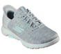 Skechers Slip-ins: GO GOLF WALK 5 - Slip-Ins, GRIS / AQUA, full image number 4