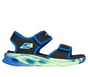 S-Lights: Sola Glow Sandal - Fusion Brights, BLACK / BLUE, full image number 0