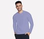 GO DRI All Day Long Sleeve Tee, VIOLET / BLANC / ROSE FLUO, full image number 0