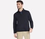 GO GOLF GO WALK Ottoman 1/4 Zip Jacket, BLACK, full image number 0